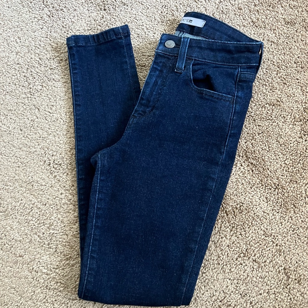 Joe's Jeans High-Rise Skinny Jeans in Dark Blue